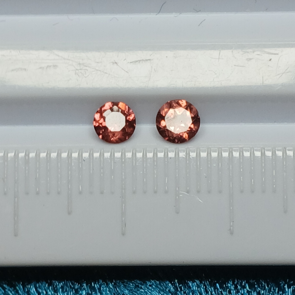 Round Cut Pink Tourmaline Gemstones 4mm